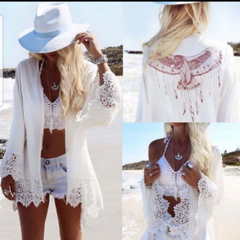 SOLD OUT!!! Sexy Boho Swim Cover Up` - Picture 2 of 4